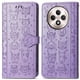 thumbnail image 2 of Funda Cartera FOXDOCK para OPPO Reno 12F , Flip PU con Relieve de Gatos y Perros, Tarjetero y Soporte, 2 of 6