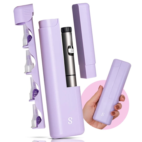 Maletín de viaje para insulina STRAWBERRY & CO DailyEase con dispensador de objetos punzantes