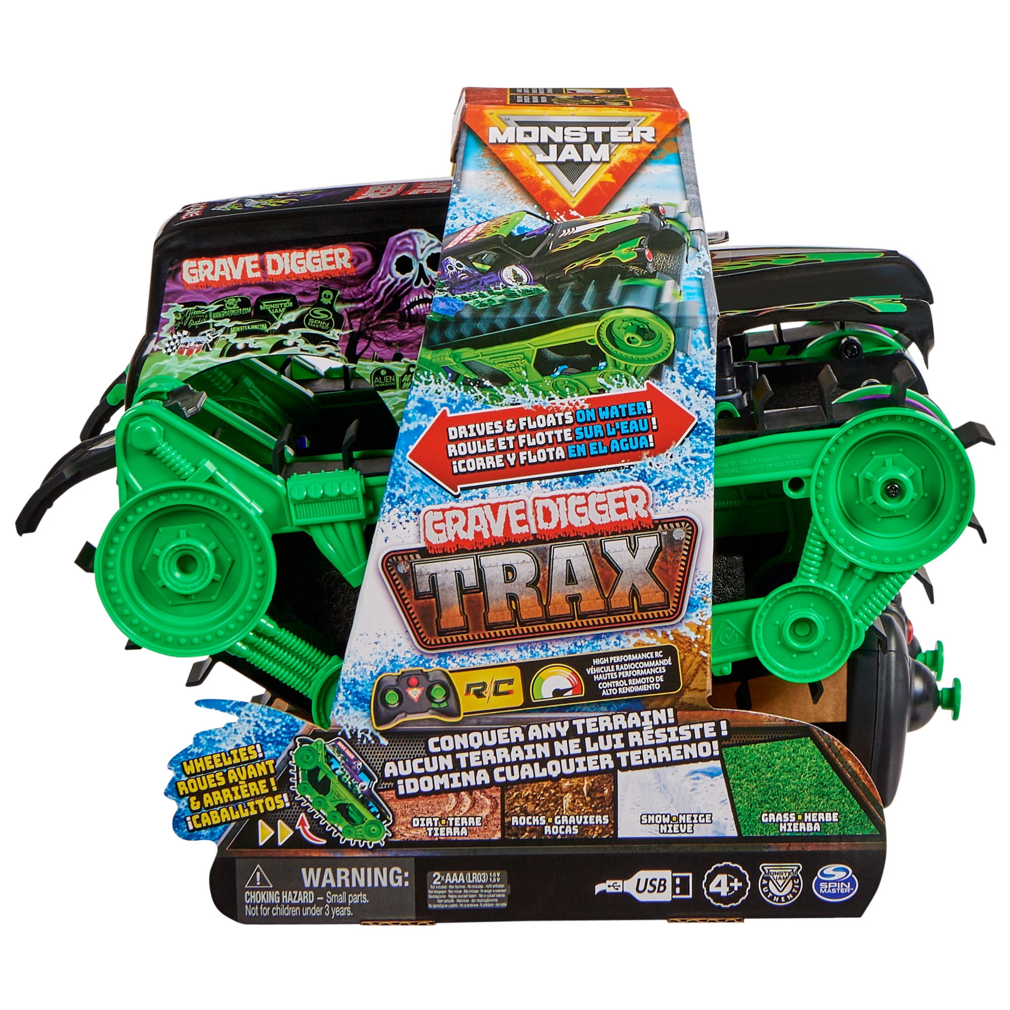 Vehiculo Monster Jam Rdc Grave Dgr Trax