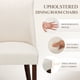 thumbnail image 2 of Sillas de comedor COLAMY, juego de 6 patas tapizadas de madera, color beige, 2 of 5