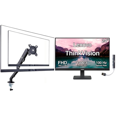 Monitor Lenovo Thinkvision 24"" Fhd Ips 100 Hz 4 Ms Vesa