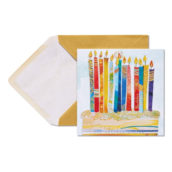Tarjeta de Cumpleaños Papyrus 14 cm × 14 cm “Desea en Grande”