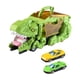 thumbnail image 3 of Dino Transporte Coche Dinosaurio Tragar Vehículo Juego Para Niñas Niños Preescolar Verde Con 2 Coches, 3 of 5