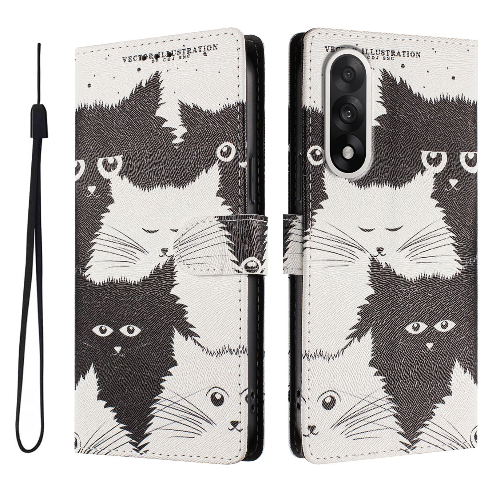Foxdock Funda Tipo Cartera Para Oneplus Nord 5 Con Soporte Y Correa – Diseño De Patrones Lindos