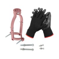 Ioensy - Adaptador De Broca De Agujero Cuadrado Resistente Para Taladro, Accesorio De Máquina, Prensa De Taladro Con Guantes, Tornillos