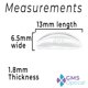 thumbnail image 2 of Almohadillas nasales de silicona para anteojos GMS Optical Reg-Thin 1,8 mm (10 pares), 2 of 7