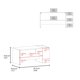 thumbnail image 3 of Mesa Centro 42X91X45 Cm Beige Y Café Claro, 3 of 3