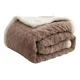 thumbnail image 2 of Frazada Polar Con Chiporro 2 Plazas Marron, 2 of 3