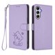 thumbnail image 1 of Funda Volteable tipo Billetera con Correa para Samsung Galaxy A25 5G, Lila Claro, 1 of 6