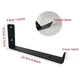 thumbnail image 2 of 2pcs Escuadra Metalica Soporte Plegable De 22.5cm Negro Resistente a la corrosión, resistente al óxido, 2 of 5