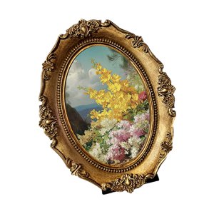 Bothyi - Marco De Fotos Ovalado, Soporte Decorativo Para Exhibición De Fotografías Para Oficina, Dormitorio, Interior