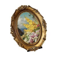 Bothyi - Marco De Fotos Ovalado, Soporte Decorativo Para Exhibición De Fotografías Para Oficina, Dormitorio, Interior