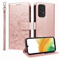 Funda Billetera Foxdock Compatible Con Samsung Galaxy A33 5G, Diseño Perrito Tierno, Ranuras Para Tarjetas Y Soporte Plegable