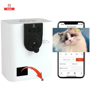 Cámara Inteligente Mascota Con Alimentador Automático Koba