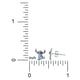 thumbnail image 2 of Aros Disney Stitch Plata Esterlina Azul Sensibles, 2 of 3