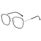 thumbnail image 1 of Gafas planas anti-luz azul modernas, sencillas y de alta gama, hechas de PC, metal y CA, 1 of 5
