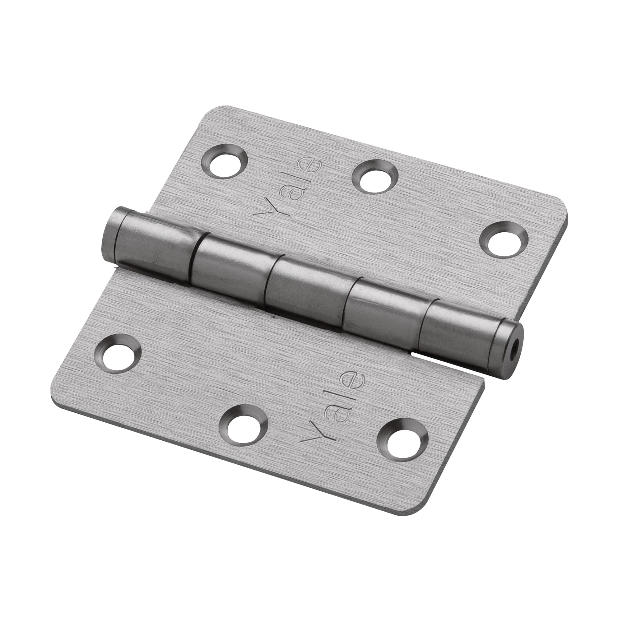 Pack 3 Bisagra Canto Redondo Yale 3,5x3,5 Pulgadas Satinado