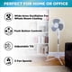 thumbnail image 5 of Ventilador de pedestal EZ-CHILL MTFS-16B-BLK 40-120 cm, 3 velocidades, negro, 5 of 9