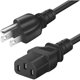 thumbnail image 1 of Cable de alimentación GGRD para cinta de correr, 10 ft, NEMA 5-15P a C13, 1 of 3