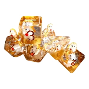 Bothyi - Juego De 7 Dados Poliédricos Acrílicos D8 D10 D12 D20 Para Enseñanza De Matemáticas Dnd