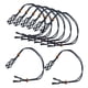 thumbnail image 4 of 8 Uds Collar De Cristal Cordón Piedra Vacía Soporte Pulsera Colgante Soporte Negro, 4 of 5