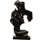 thumbnail image 5 of Romance Figurine Decor Resina Artesanía Escultura Besando La Frente Para El Hogar Negro, 5 of 5