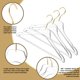 thumbnail image 2 of Perchas de ropa de calidad 43 cm transparentes, paquete de 5, 2 of 6