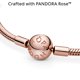 thumbnail image 4 of Pulsera PANDORA Moments Snake Chain en oro rosa 23 cm, 4 of 8