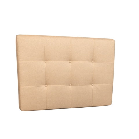 Muebles New - Respaldo Plaza Y Media Beige Lino