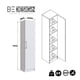 thumbnail image 3 of Estante Slim Multiuso Blanco Moveli, 3 of 3