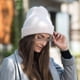 thumbnail image 3 of Gorro De Lana Estilo Casual Unisex - Invierno Y Frío blanco M, 3 of 3
