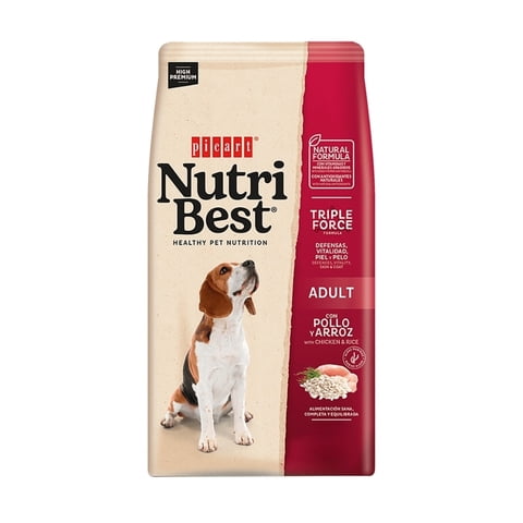Nutribest Para Perros Adultos Pollo Y Arroz 3 Kg.