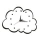 thumbnail image 1 of Reloj De Pared Con Forma De Nube, Reloj Colgante Sencillo Nórdico Para Escritorio, Dormitorio, Baño Sin Colgante, 1 of 3