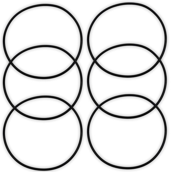 Juego de O-rings de repuesto Captain O-Ring HHRING / WS03X10054 (paquete de 6)