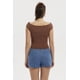 thumbnail image 3 of Polera Mujer Bardot Lisa Café, 3 of 4