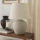 thumbnail image 1 of Lámpara de mesa Lamp Nourison Home, cerámica, arena, 20 pulgadas, 1 of 7