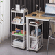thumbnail image 3 of Carrito Organizador Belug  Con Ruedas 4 Niveles Estante Abs Blanco Blanco, 3 of 5