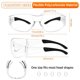 thumbnail image 3 of Gafas de seguridad AOOFFIV ANSI Z87.1 – paquete de 80 unidades transparentes, 3 of 7