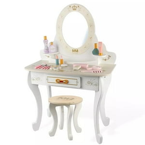 Pellitos - Tocador De Madera Para Niñas Little Queen