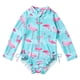 thumbnail image 1 of Traje de Baño Niña Manga Larga UPF50+ Flamingo MamboKids 5 a 6 años, 1 of 7