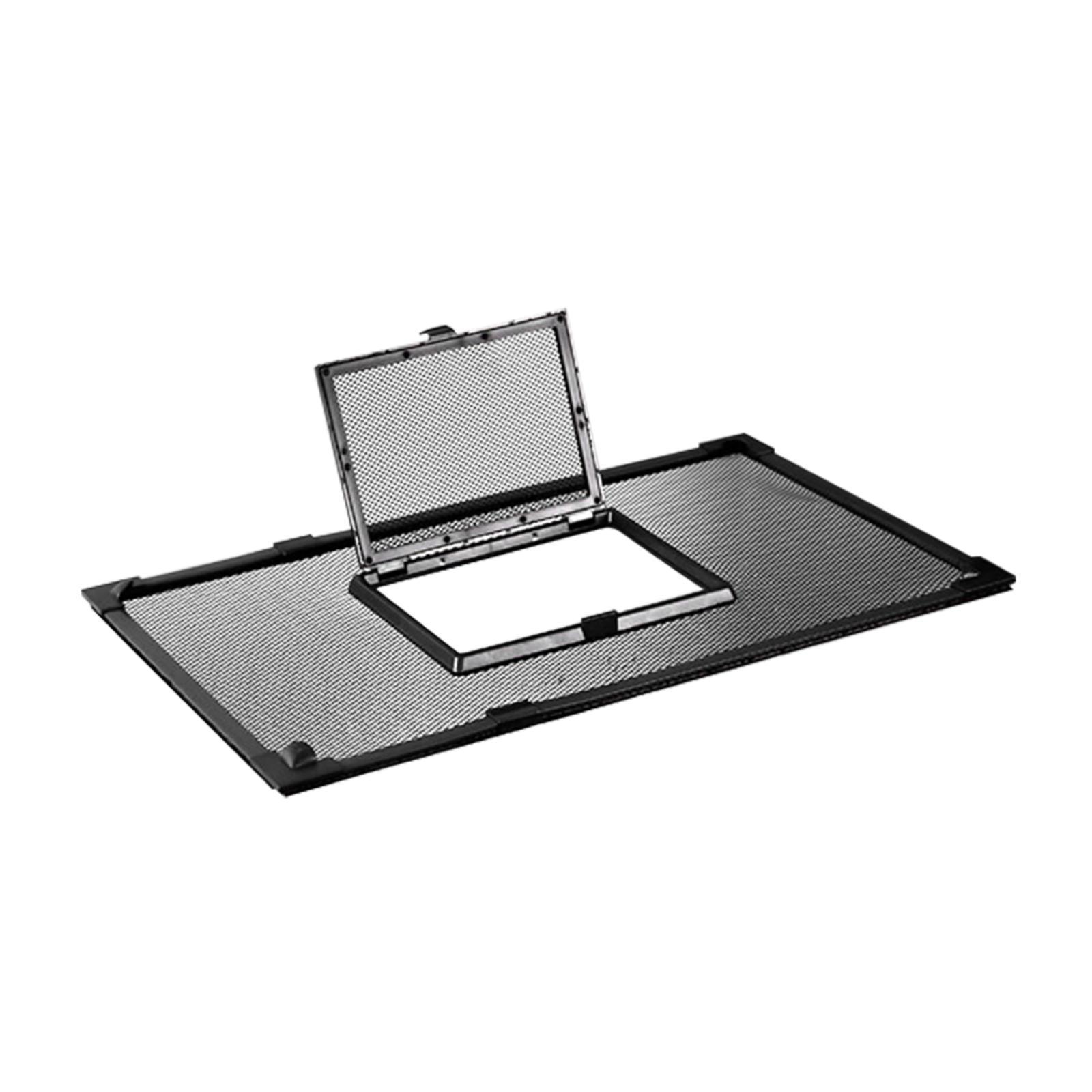 Magideal - Cubierta De Tanque, Cubierta De Red Antisaltos, Fácil Instalación, Suministros De Equipo, Red De Acuario Con Ventana De Alimentación, Tapa De Acuario 60 Cm X 80 Cm