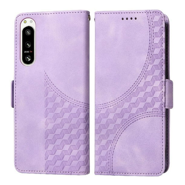 Carcasa FOXDOCK Sony Xperia 5 IV de cuero PU, diseño acolchado clásico, protección contra caídas y rayones