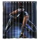 thumbnail image 1 of Cortina de ducha Ninja Gaiden Ryu Hayabusa, juego de cortina de baño con ganchos, tamaño 66 x 72 pulgadas, 1 of 3