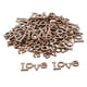 thumbnail image 4 of 50Pack AMOR inacabado Discos de madera Discos DIY Artesanías de arte Madera oscura, 4 of 5