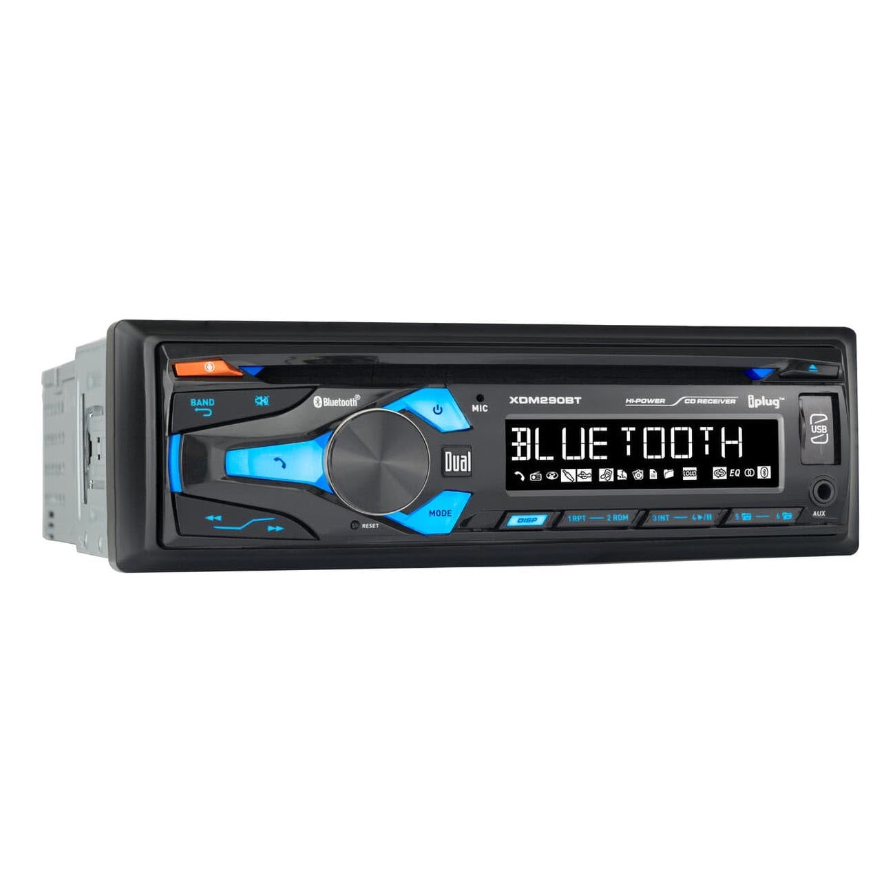 Dual Electronics - Estéreo Para Auto Dual Xdm290bt Single Din Con Bluetooth, Usb Y Cd