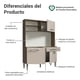 thumbnail image 4 of Kit Muebles de Cocina Madesa Life 120 cm Marrón/Crema, 4 of 10