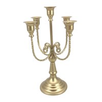 Bothyi - Portavelas De 5 Brazos Candelabro De Boda Mesa De Salón Tealight Banquet Gold