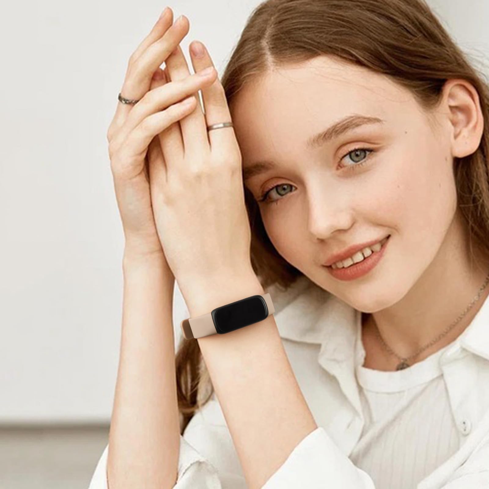 3 Cinturini Di Ricambio Per Fitbit Inspire 3 / Inspire 2 / Ace 3, Silicone Morbido, Taglia Regolabile 4,6"-7,1", Confezione Da 3