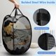 thumbnail image 3 of Cesto de Ropa Plegable DUCOO 70L de Malla con Bolsillo, 3 of 7