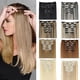 thumbnail image 2 of suxuMhao Pelucas Sintéticas de Repuesto para el Cabello, Pelucas Lisas, Peluca sin Pegamento Juego de Extensiones de Cabello de 6 Piezas, Castaño+blanco, 24in de Largo - Perfecto para Necesidades de, 2 of 2